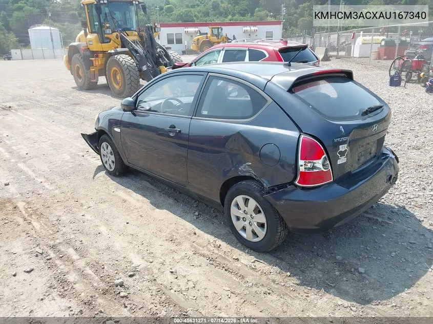 2010 Hyundai Accent Gs VIN: KMHCM3ACXAU167340 Lot: 45631271