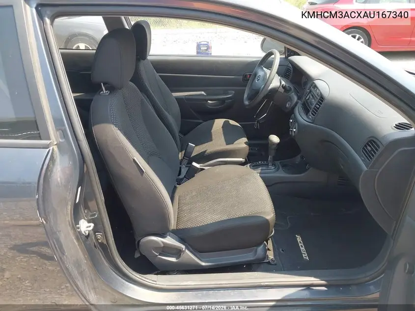2010 Hyundai Accent Gs VIN: KMHCM3ACXAU167340 Lot: 45631271