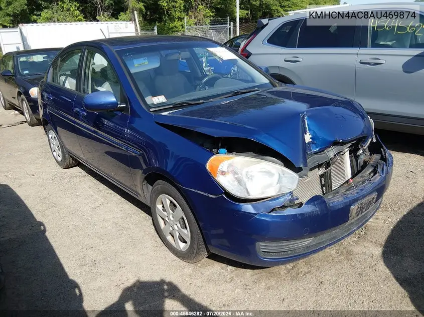 2010 Hyundai Accent Gls VIN: KMHCN4AC8AU469874 Lot: 45646282
