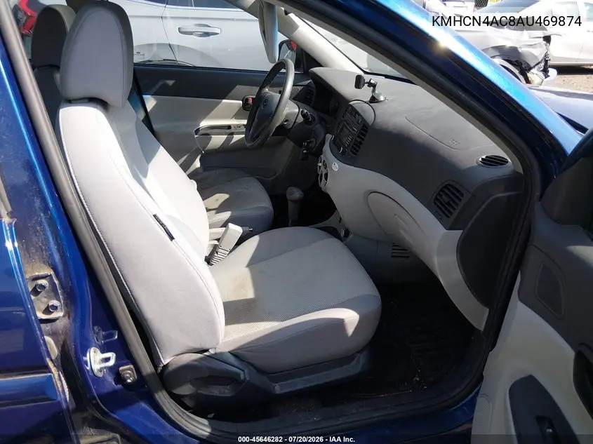2010 Hyundai Accent Gls VIN: KMHCN4AC8AU469874 Lot: 45646282