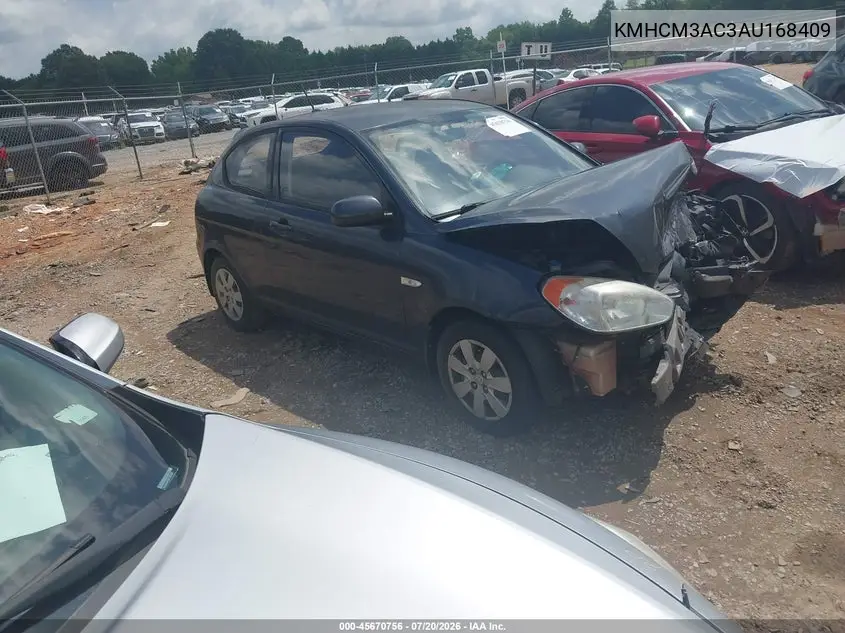 2010 Hyundai Accent Gs VIN: KMHCM3AC3AU168409 Lot: 45670756
