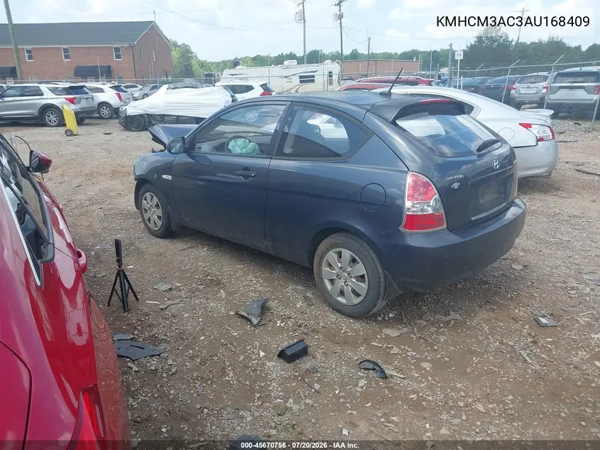 2010 Hyundai Accent Gs VIN: KMHCM3AC3AU168409 Lot: 45670756