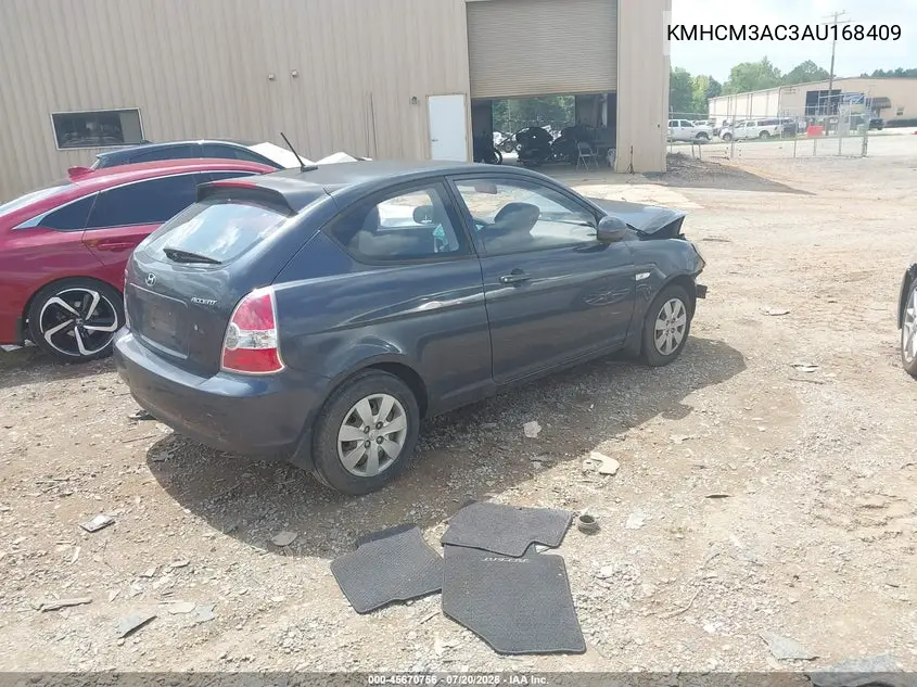 2010 Hyundai Accent Gs VIN: KMHCM3AC3AU168409 Lot: 45670756