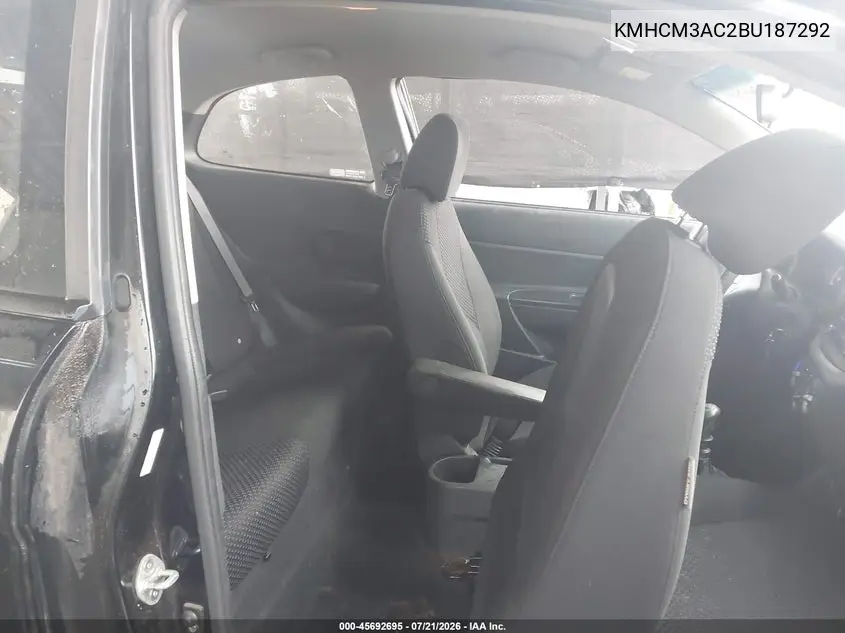 2011 Hyundai Accent Gs VIN: KMHCM3AC2BU187292 Lot: 45692695