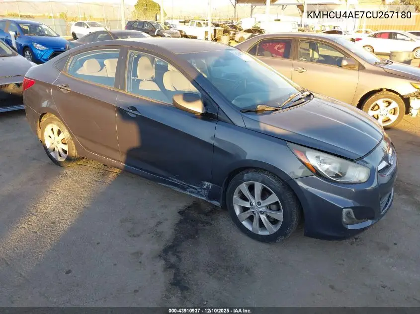 KMHCU4AE7CU267180 2012 Hyundai Accent Gls