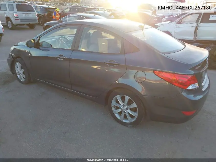 KMHCU4AE7CU267180 2012 Hyundai Accent Gls