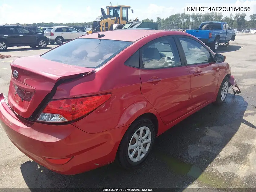2012 Hyundai Accent Gls VIN: KMHCT4AE2CU164056 Lot: 45591131