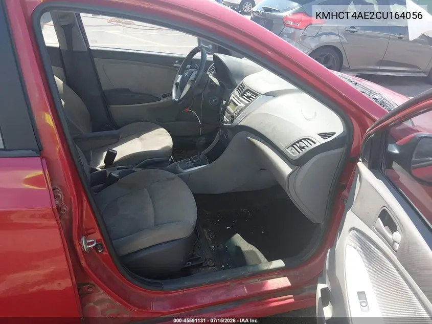 2012 Hyundai Accent Gls VIN: KMHCT4AE2CU164056 Lot: 45591131