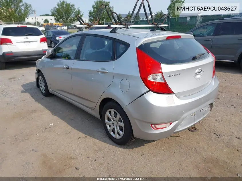 2012 Hyundai Accent Gs VIN: KMHCT5AE9CU043627 Lot: 45628568