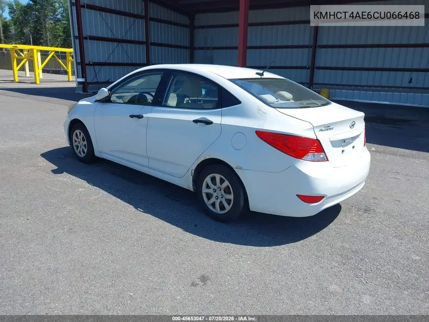 2012 Hyundai Accent Gls VIN: KMHCT4AE6CU066468 Lot: 45653047