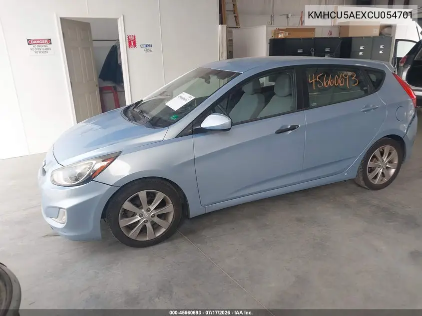 2012 Hyundai Accent Se VIN: KMHCU5AEXCU054701 Lot: 45660693