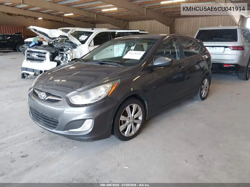 2012 Hyundai Accent Se VIN: KMHCU5AE6CU041914 Lot: 45678436