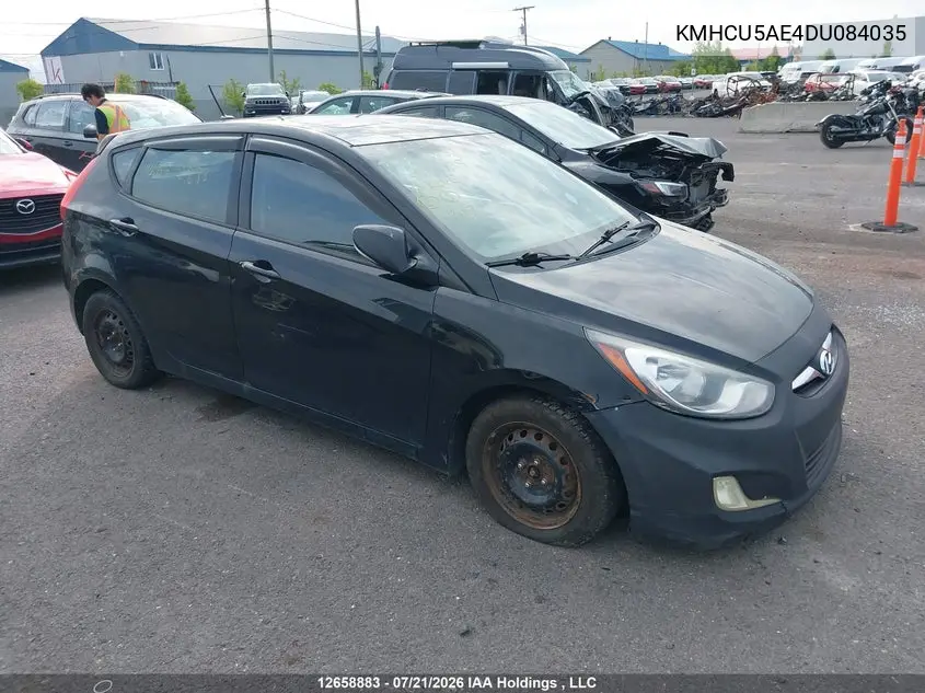2013 Hyundai Accent Gls VIN: KMHCU5AE4DU084035 Lot: 12658883X