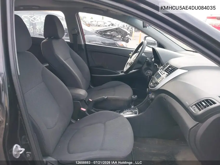 2013 Hyundai Accent Gls VIN: KMHCU5AE4DU084035 Lot: 12658883X