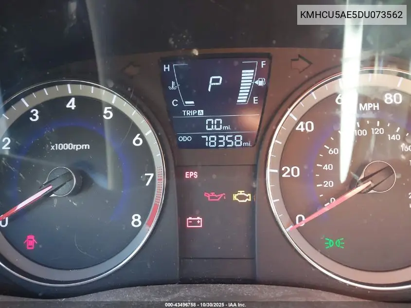 KMHCU5AE5DU073562 2013 Hyundai Accent Se