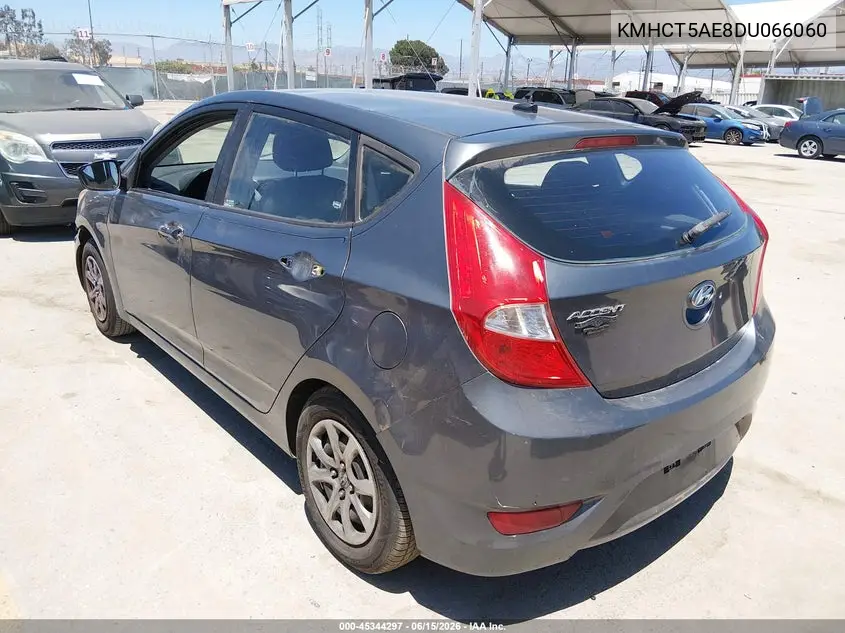 2013 Hyundai Accent Gs VIN: KMHCT5AE8DU066060 Lot: 45344297