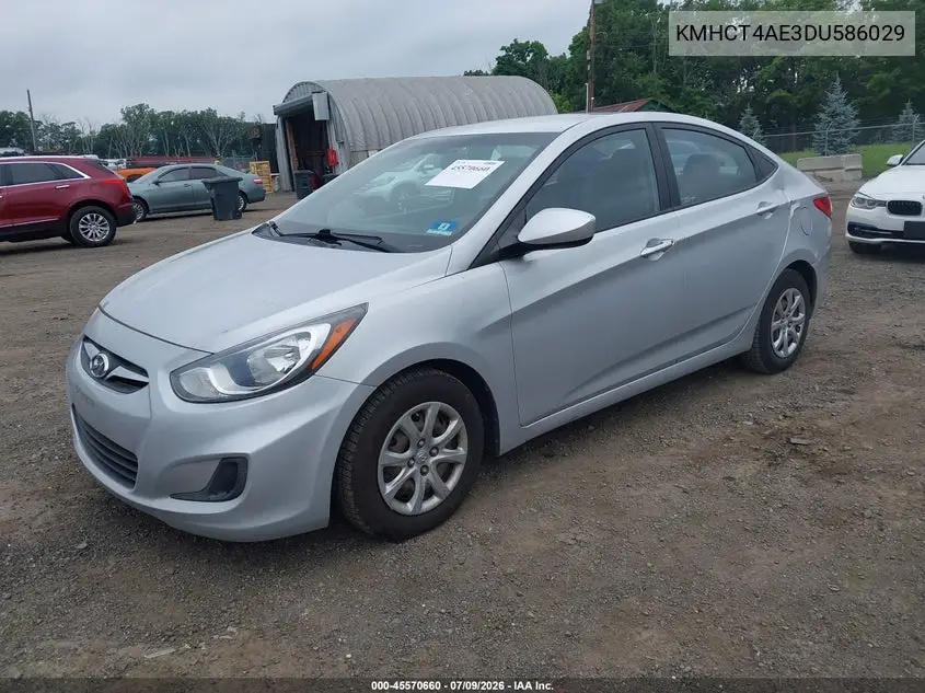 2013 Hyundai Accent Gls VIN: KMHCT4AE3DU586029 Lot: 45570660
