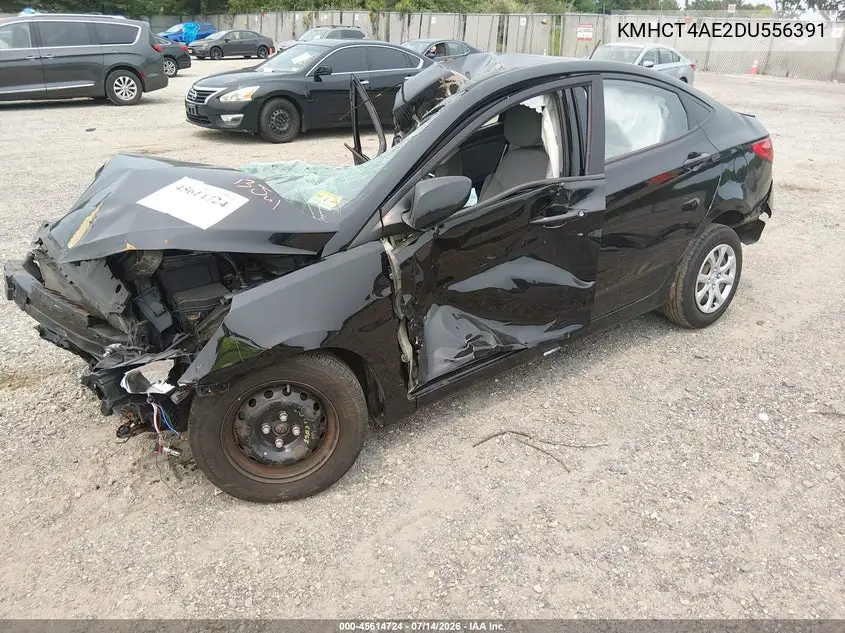 2013 Hyundai Accent Gls VIN: KMHCT4AE2DU556391 Lot: 45614724