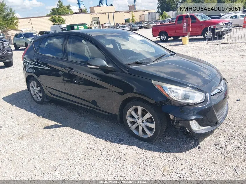 2013 Hyundai Accent Se VIN: KMHCU5AE4DU075061 Lot: 45620591