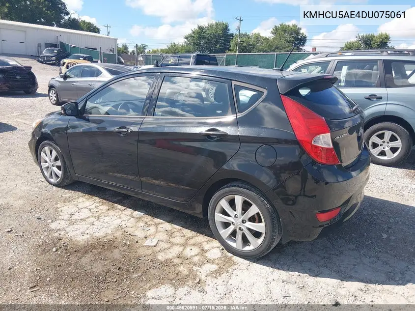 2013 Hyundai Accent Se VIN: KMHCU5AE4DU075061 Lot: 45620591