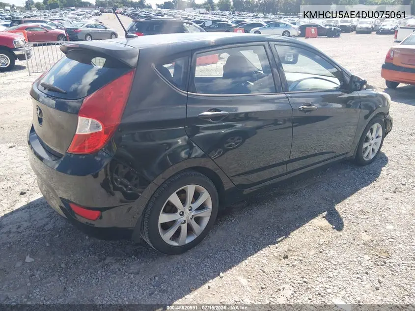 2013 Hyundai Accent Se VIN: KMHCU5AE4DU075061 Lot: 45620591