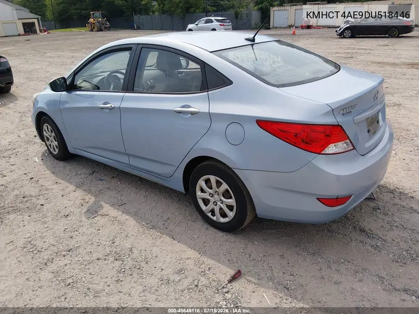 2013 Hyundai Accent Gls VIN: KMHCT4AE9DU518446 Lot: 45646116