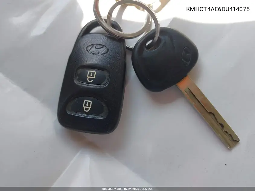 2013 Hyundai Accent Gls VIN: KMHCT4AE6DU414075 Lot: 45671534