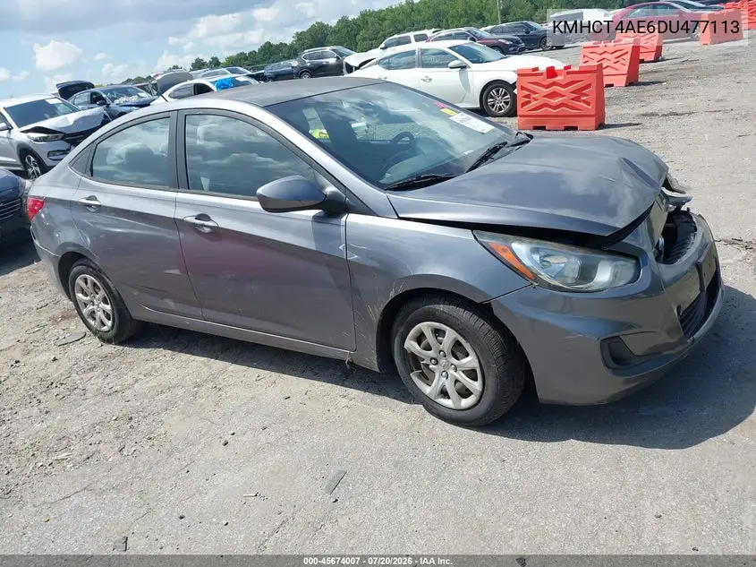 2013 Hyundai Accent Gls VIN: KMHCT4AE6DU477113 Lot: 45674007