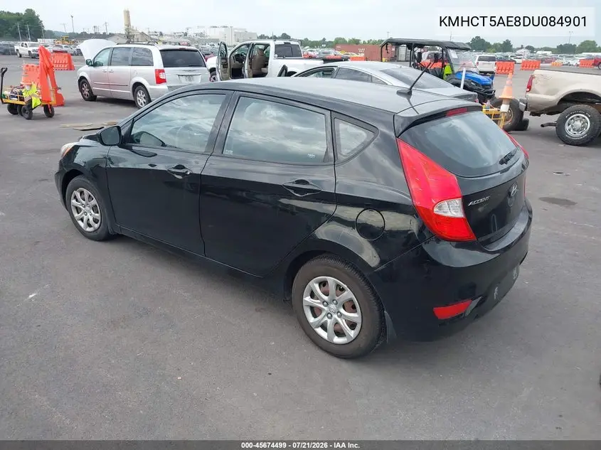 2013 Hyundai Accent Gs VIN: KMHCT5AE8DU084901 Lot: 45674499