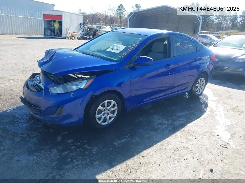 KMHCT4AE4EU612025 2014 Hyundai Accent Gls