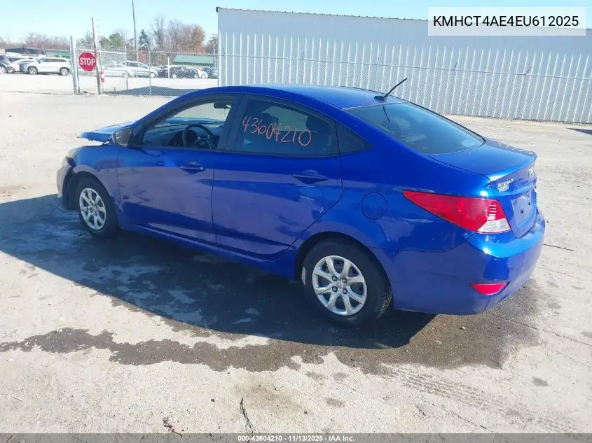 KMHCT4AE4EU612025 2014 Hyundai Accent Gls