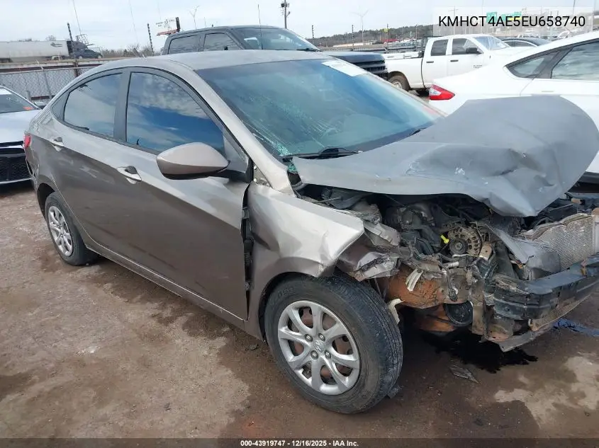 KMHCT4AE5EU658740 2014 Hyundai Accent Gls