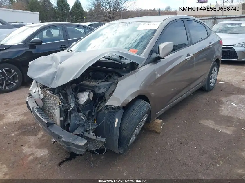 KMHCT4AE5EU658740 2014 Hyundai Accent Gls