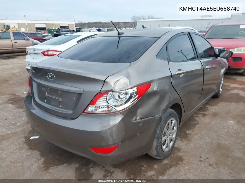 KMHCT4AE5EU658740 2014 Hyundai Accent Gls