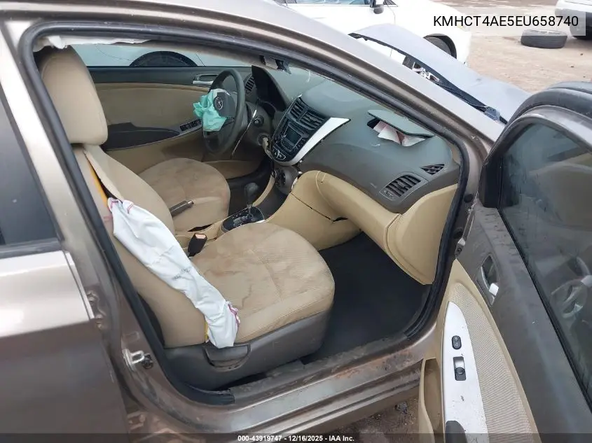 KMHCT4AE5EU658740 2014 Hyundai Accent Gls
