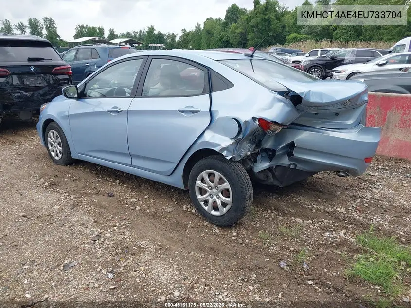 2014 Hyundai Accent Gls VIN: KMHCT4AE4EU733704 Lot: 45161175
