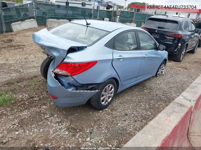 2014 Hyundai Accent Gls VIN: KMHCT4AE4EU733704 Lot: 45161175