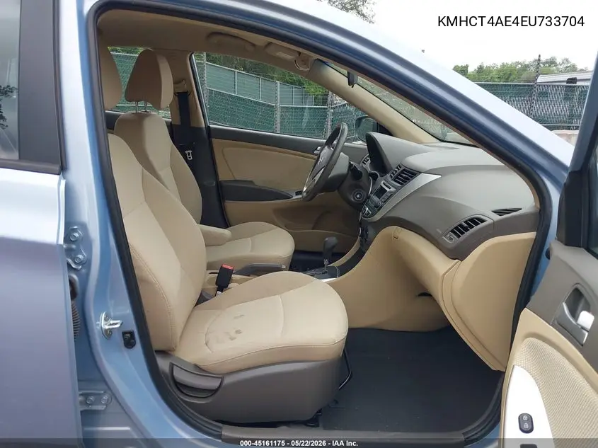 2014 Hyundai Accent Gls VIN: KMHCT4AE4EU733704 Lot: 45161175