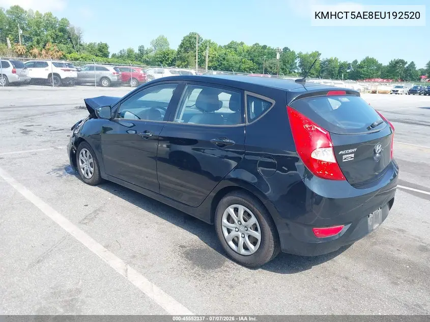 2014 Hyundai Accent Gs VIN: KMHCT5AE8EU192520 Lot: 45552337
