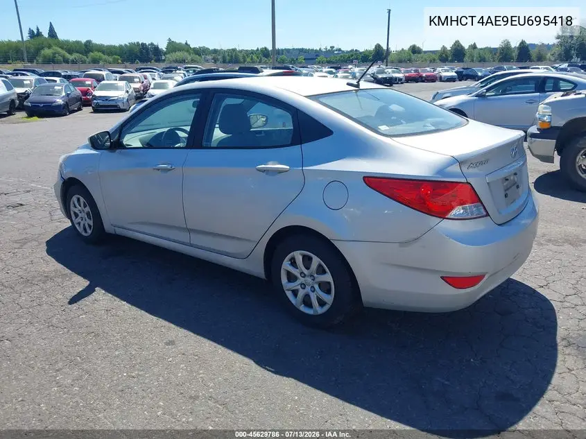 2014 Hyundai Accent Gls VIN: KMHCT4AE9EU695418 Lot: 45629786
