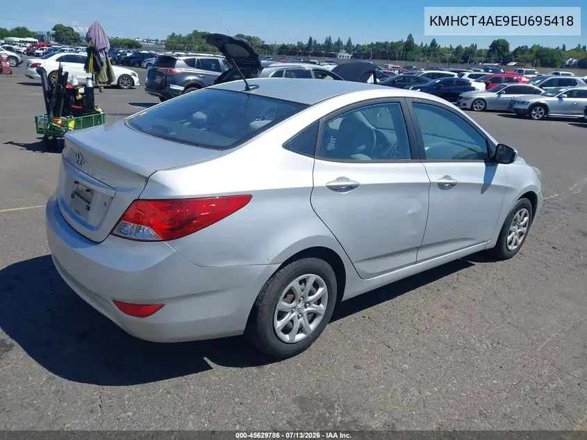 2014 Hyundai Accent Gls VIN: KMHCT4AE9EU695418 Lot: 45629786
