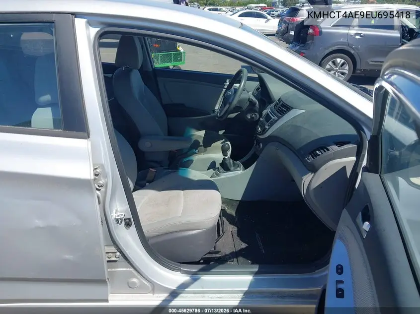 2014 Hyundai Accent Gls VIN: KMHCT4AE9EU695418 Lot: 45629786