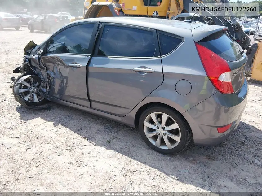 2014 Hyundai Accent Se VIN: KMHCU5AE0EU172260 Lot: 45634613
