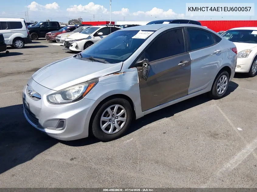 2014 Hyundai Accent Gls VIN: KMHCT4AE1EU600057 Lot: 45636638