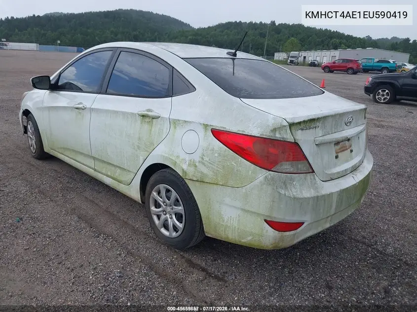 2014 Hyundai Accent Gls VIN: KMHCT4AE1EU590419 Lot: 45659857