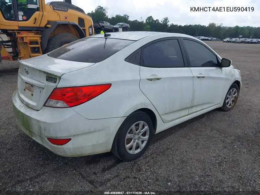 2014 Hyundai Accent Gls VIN: KMHCT4AE1EU590419 Lot: 45659857