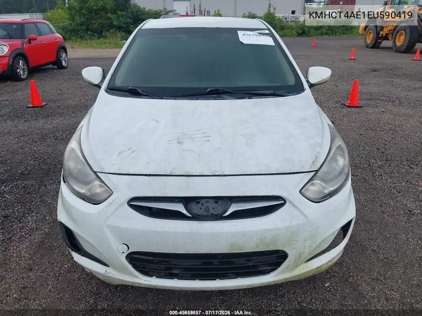 2014 Hyundai Accent Gls VIN: KMHCT4AE1EU590419 Lot: 45659857