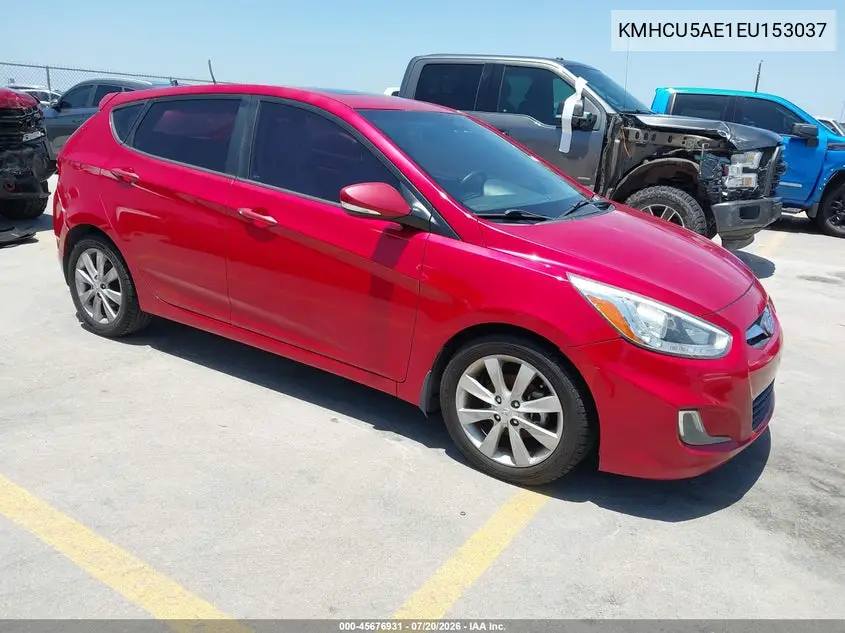 2014 Hyundai Accent Se VIN: KMHCU5AE1EU153037 Lot: 45676931