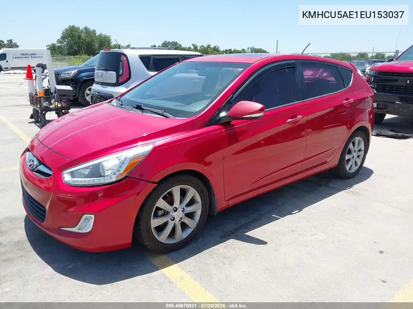 2014 Hyundai Accent Se VIN: KMHCU5AE1EU153037 Lot: 45676931
