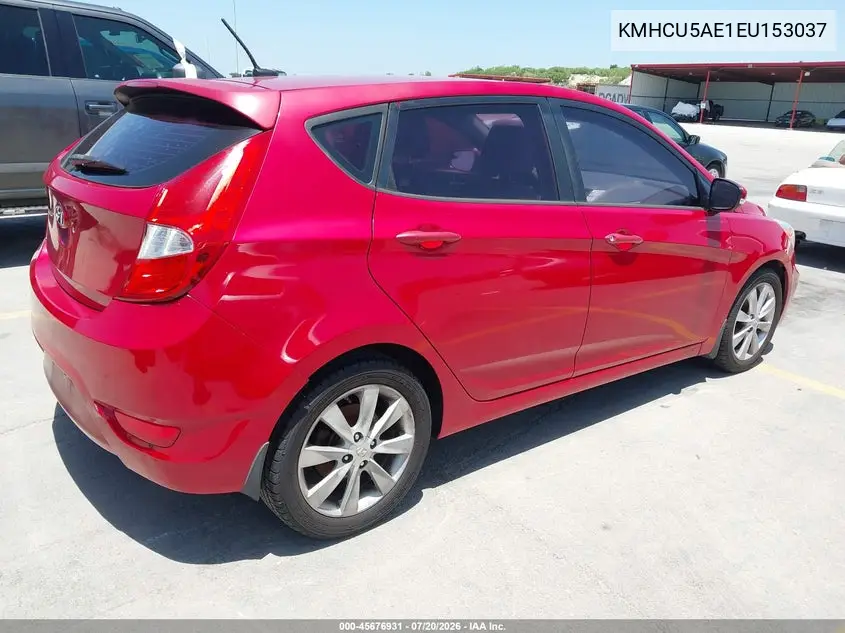 2014 Hyundai Accent Se VIN: KMHCU5AE1EU153037 Lot: 45676931